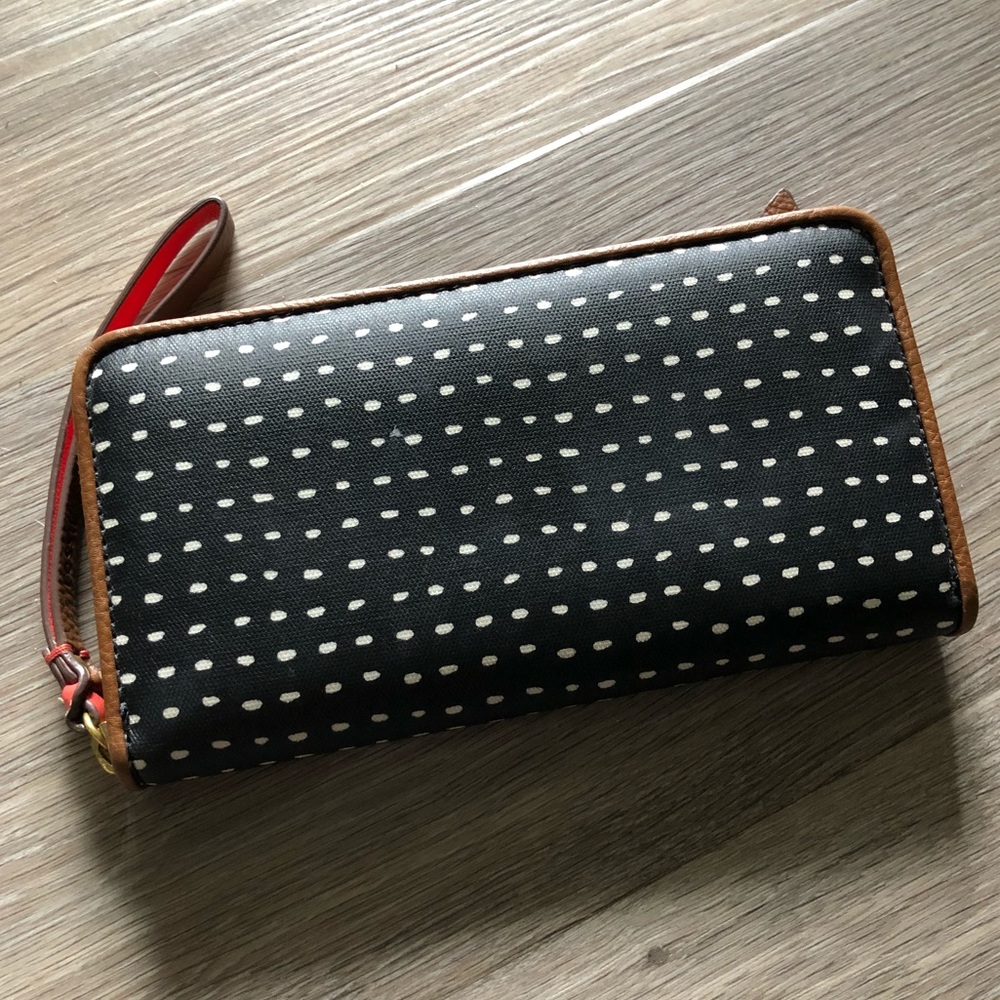 Fossil zip around accordion wallet
